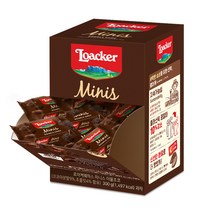 로아커 웨하스 미니스 더블초코 디스펜서 30p, 300g x 1개