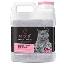 휘슬 애견 리얼블랙 고양이 모래 용기, 7kg, 1개