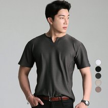 업클라스 남성용 V슬릿 반팔 티셔츠 b201