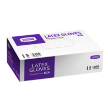 GSB 다용도 일회용 라텍스 장갑 S, 1개, 100개입, 소(S)