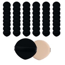 닐로 스킨핏 에어쿠션 퍼프 물방울형, 50개, 블랙