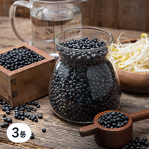 대구농산 검은콩 콩나물콩 약콩, 1.1kg, 3통