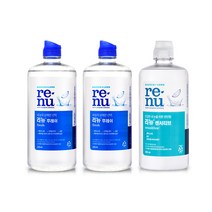 바슈롬 렌즈세정액 리뉴 후레쉬 355ml x 2p + 센서티브 355ml, 1세트