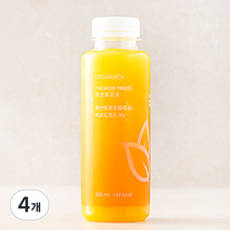 올가니카 패션후르츠 주스, 300ml, 4개