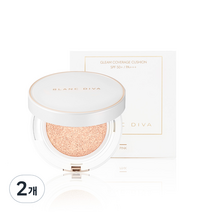 블랑디바 글림 커버리지 쿠션 파운데이션 팩트 13g, 21호 핑크, 2개