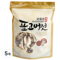 산천농원 참나무 원목 표고버섯 슬라이스, 80g, 5개