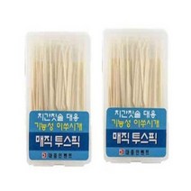 매직 투스픽 이쑤시개, 2개, 100개입