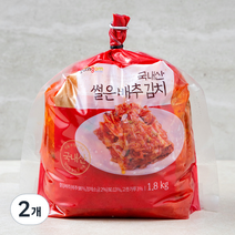 곰곰 국내산 썰은 배추 김치, 1.8kg, 2개