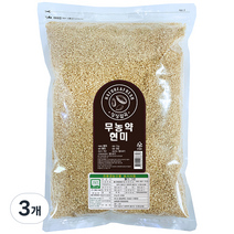 싱싱잡곡 무농약 현미, 3kg, 3개
