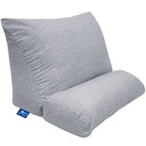 꾸멜 리클라인 삼각 등받이 만능쿠션, 연그레이