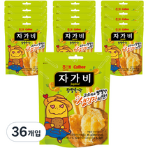 해태제과 자가비 짭짤한맛 스낵 파우치, 45g, 36개입