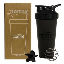 코멧 블랜딩 쉐이커 보틀, 블랙, 600ml