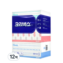 크리넥스 크리넥스미용티슈 180매 각티슈/미용티슈, 3개입, 12팩