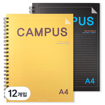 투영디자인 캠퍼스 A4 절취노트, 랜덤 발송, 12개입