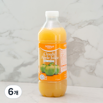니피 클라우디 애플 주스, 1L, 6개