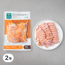 정다운 오메가3 훈제오리, 600g, 2개