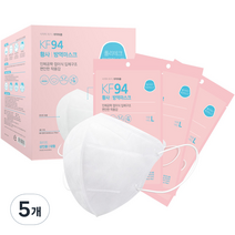 폴리테크 에코마스크 대형 KF94, 50개입, 5개, 화이트