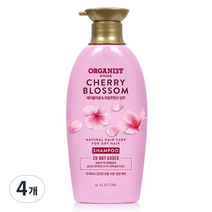 오가니스트 체리블라썸 수분 영양 샴푸, 500ml, 4개