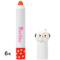 뿌띠슈 버터 립크레용 05 코코체리 2.5g, 6개