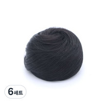 끌레오라미 승무원 올림머리 가채 S114 + U자핀, 가채(흑갈색), 6세트