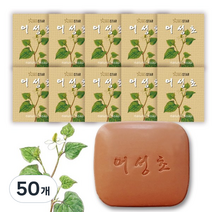 골드스타 야생 어성초 비누 꽃향 + 비누거품망 랜덤발송, 100g, 50개