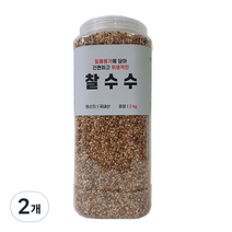 대한농산 통에담은 찰수수, 2kg, 2개