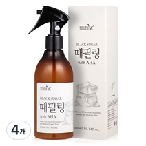 터치미 블랙슈가 때필링 스프레이 with AHA 대용량 전신 각질제거제, 4개, 300ml
