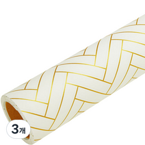 제일 헤링본 종이롤포장지 20m, 금색, 3개