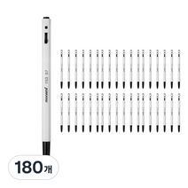 모나미 153 볼펜 0.7mm, 흑색, 180개