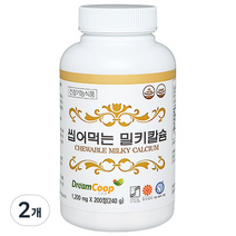 서울약사신협 씹어먹는 밀키칼슘, 200정, 2개