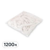 일회용 비닐 헤어캡, 투명, 1200개
