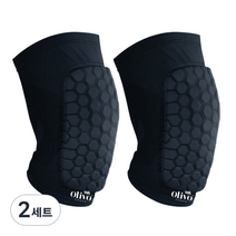 올리보 벌집 무릎보호대 SVS숏 2개 블랙, 2세트