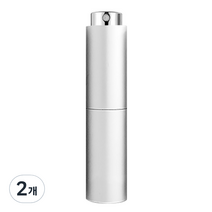 모던앳 롤링업 향수 스프레이 공병 8ml, 메탈실버, 2개
