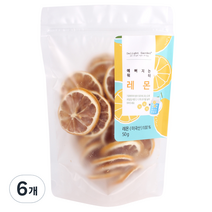 딜라잇가든 과일칩 딜라잇 레몬 슬라이스, 50g, 6개