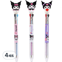 산리오 쿠로미 피규어 볼펜 3종 세트, 랜덤발송, 4세트