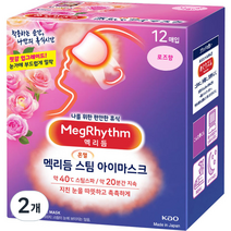 멕리듬 스팀 아이마스크 로즈향, 12개입, 2개