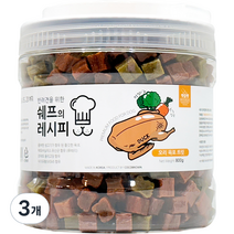 펫슐랭 강아지 쉐프의 레시피 트릿 800g, 오리육포, 3개