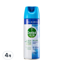 데톨 항균 스프레이 크리스프 브리즈, 450ml, 4개
