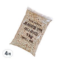 편백아트 프리미엄 편백 미니큐 피톤치드 큐브칩 7~8mm, 1kg, 4개