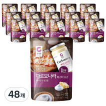 청정원 까르보나라 파스타소스 싱글파우치, 150g, 48개