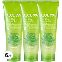 토니모리 알로에 99프로 촉촉수딩젤, 250ml, 6개
