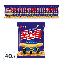 농심 포스틱 과자, 84g, 40개