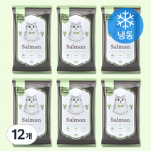 토빈즈챱 고양이 화식사료 (냉동), 50g, 12개, 연어