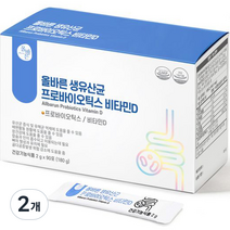올바른 생유산균 프로바이오틱스 비타민D 90p, 180g, 2개