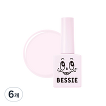 베씨 컬러 젤 11ml, P01 창백한 분홍, 6개