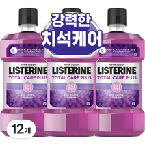 리스테린 토탈케어플러스 구강청결제, 1000ml, 12개