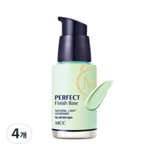엠씨씨코스메틱 퍼펙트 피니쉬 메이크업 베이스 30ml, 1호 그린, 4개