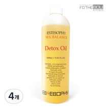 에스테소피 M S 밸런스 슬리밍 데톡스 바디마사지 오일 파인마조람향, 4개, 1000ml