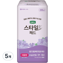 디펜드 여성용 스타일 패드 대용량, 18개입, 5개