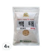 대한농산 백태 잡곡 콩, 800g, 4개